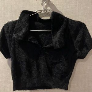Fleece crop top